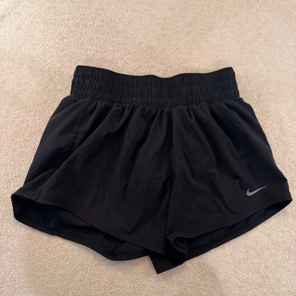 Nike Dri-FIT Black Running Shorts Athletic Gym Active Workout Sz XS